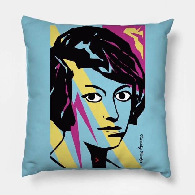 Dorothy Parker Pillow by Exile Kings 