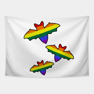 LGBTQ Halloween Bats Tapestry