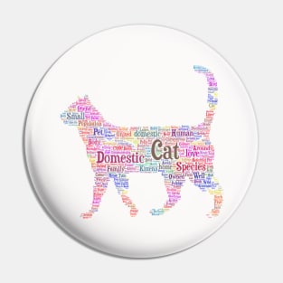 Cat Animal Pet Text Word Cloud Pin