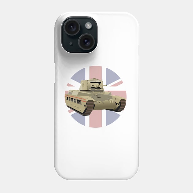 Matilda II WW2 British Tank Phone Case by NorseTech