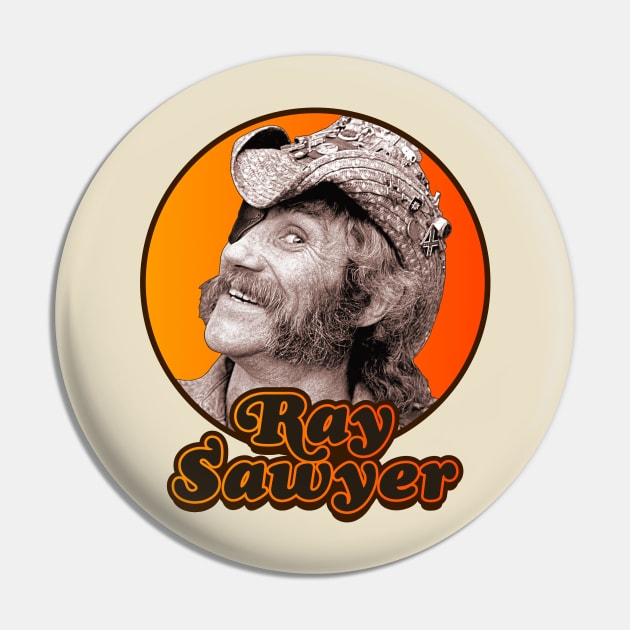 Ray Sawyer ))(( Retro Dr Hook Rock Tribute Pin by darklordpug