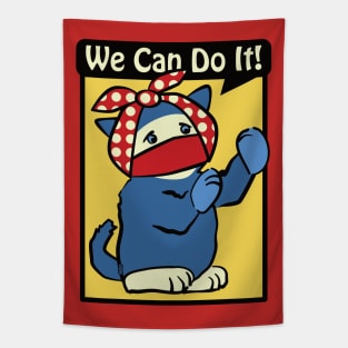 We Can Do It Covid Tapestry