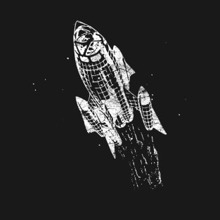 Science Fiction Retro Rocket T-Shirt