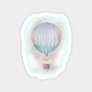 retro style flying balloon Magnet