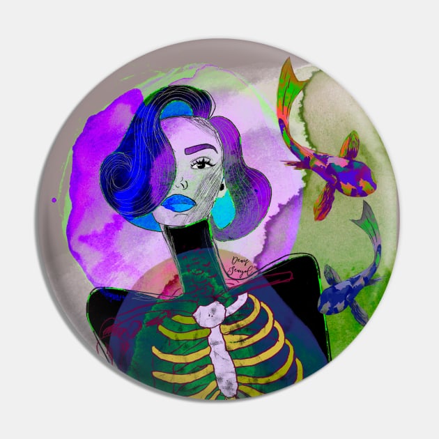 Daydreaming Pin by Colormyline by Denis Senyol