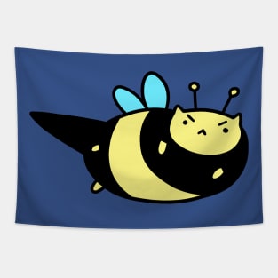 Angry Bumblebee Kitty Tapestry