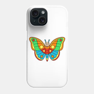 Cute Happy Colorful Flying Butterfly Phone Case