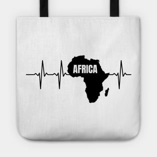 Africa Heartbeat, Africa, Continent Tote