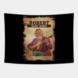 Vintage Old Paper 80s Style Robert Earl Keen Tapestry