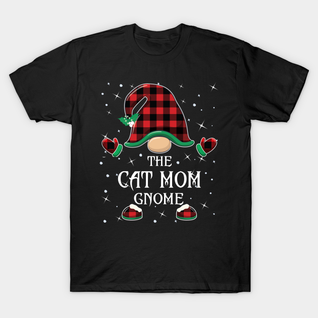 Discover The Cat Mom Gnome Matching Family Christmas Pajama - Cat Mom Christmas - T-Shirt