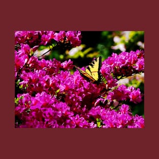 Butterflies - Tiger Swallowtail on Azalea T-Shirt