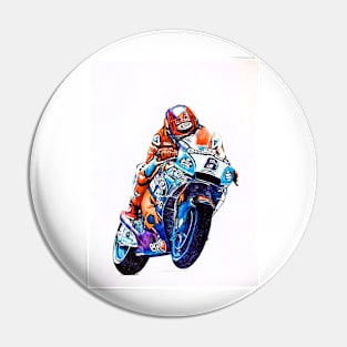 Ballpoint Sketching MotoGP Team No 6 Pin