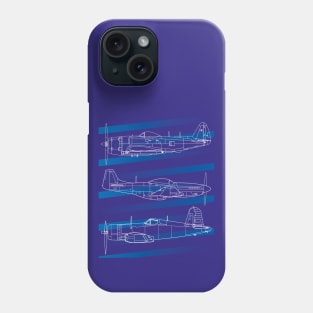 Blueprint Skies: Iconic Warbirds Phone Case