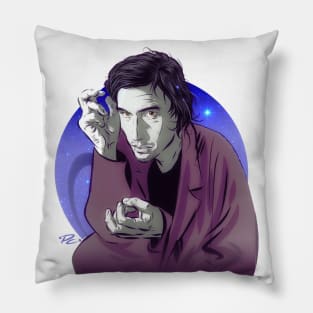 Adam Driver - An illustration by Paul Cemmick Pillow