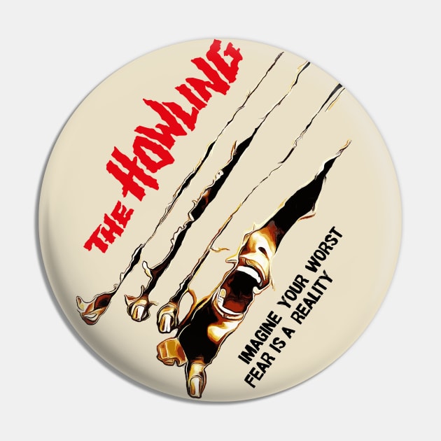 The Howling Redesigned Movie Poster Pin by ArtMofid