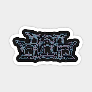 Blue and Purple Geoglyph 2 (Totk) Magnet