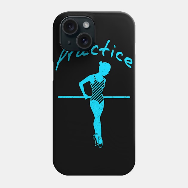 Ballerina practice - blue Phone Case by PharaohCloset