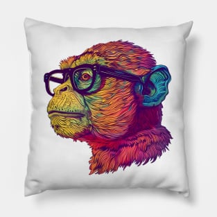 Disco Marmoset: Party Animal on the Loose! Pillow