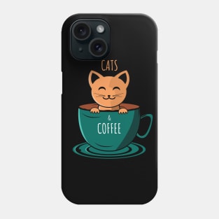 Coffee and Cats Phone Case