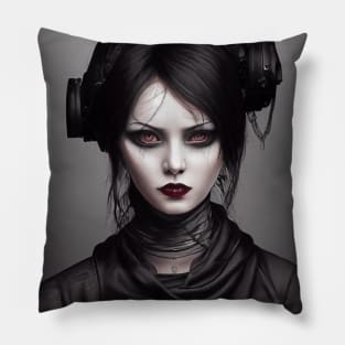 Industrial Goth Witch Pillow