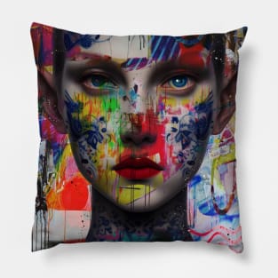 Mystical Woman pop art Pillow