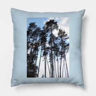 Pine Tree Silhouette Pillow