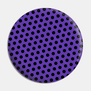 Pattern hexagonal purple on black background Pin