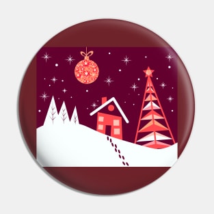 Winter Season Christmas Holiday Mood Pin