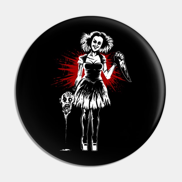 Slasher Babe Pin by wildsidecomix