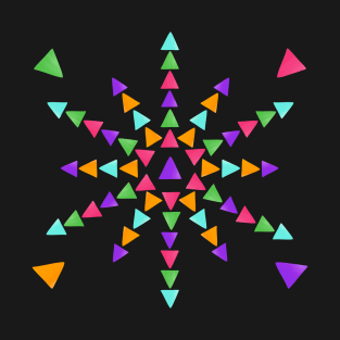 Colorful Triangular pattern T-Shirt
