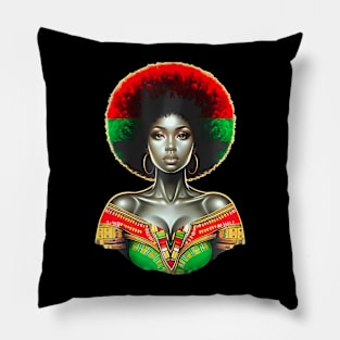 Heritage Hue Collection Natural  Black Woman Pillow