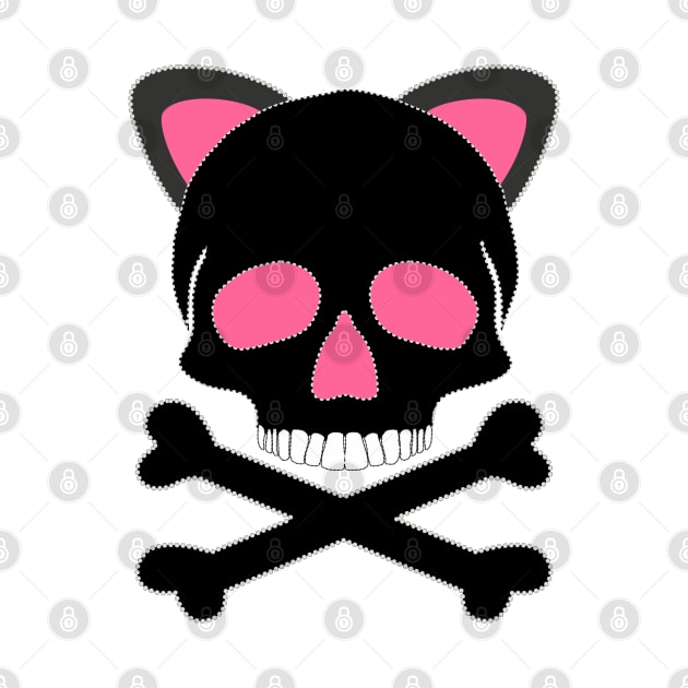 Skull with Cat Ears by Nuletto