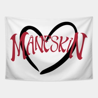 Maneskin in black heart Tapestry