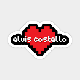 Elvis costello -> pixel art design Magnet