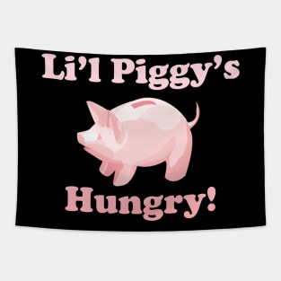 Li'l Piggy's Hungry! Piggy Bank Tapestry