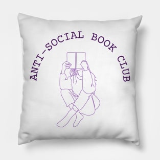 Anti-Social Book Club Pillow