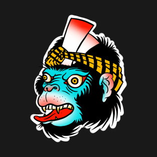 Crazy monkey tattoo art T-Shirt