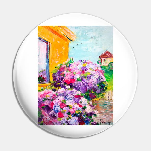 Hortensia Neat The House Pin by NataliaShchip