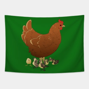 Chicken Family Tapestry