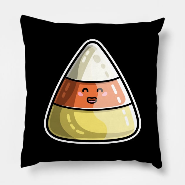 Kawaii Cute Candy Corn Pillow by freeves