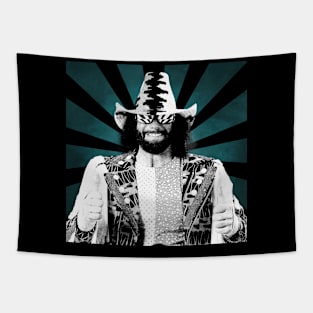 Macho Man II Retro Pixel II 70s Tapestry