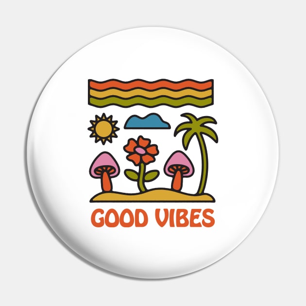 Good Vibes Pin by Sand & Co.