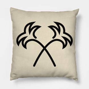 Twin Palm Trees Minimal Pillow