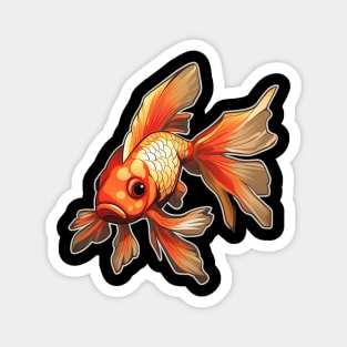 Goldfish Lovers Cute Goldfish Magnet