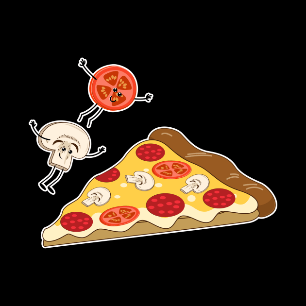 Jumping Pizza slice by vpdesigns