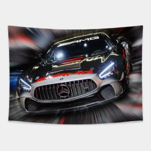 Speeding Mercedes-AMG GT4 Tapestry