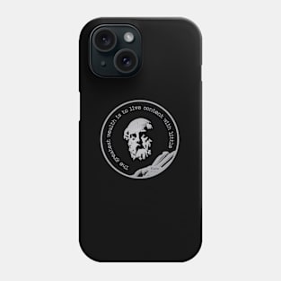 The greatest wealth is to live content with little. - Plato Phone Case