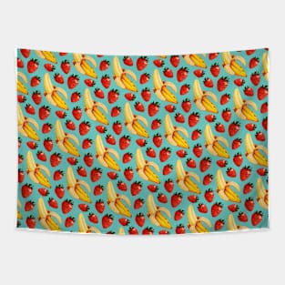 Strawberry Banana Pattern Tapestry