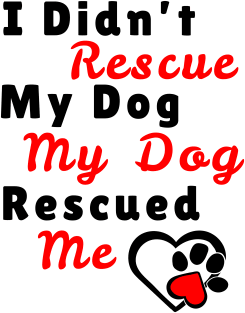 My dog rescued Me Magnet