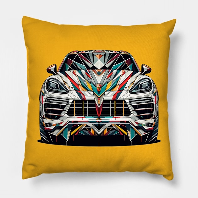 Porsche Cayenne Pillow by Vehicles-Art